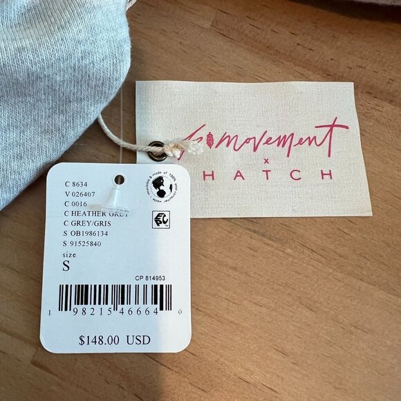 FP Movement X Hatch SMALL Maternity Warm Up Jumpsuit Heather Grey - Picture 12 of 14